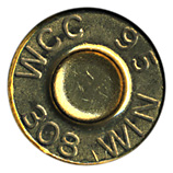 7.62mm NATO Ball (Match)  United States WCC 95 308 WIN head view.