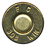 7.62mm NATO Ball (Match)  United States F C 308 WIN head view.