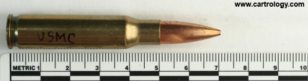 7.62mm NATO Ball (Match)  United States F C 308 WIN profile view.