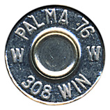 7.62mm NATO Ball (Match)  United States W PALMA 76 W 308 WIN head view.
