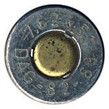 7.62mm NATO Blank  West Germany 7.62 x 51 DAG-82-68 head view.