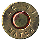 7.62mm NATO Ball (Match) M852 United States LC 91 MATCH head view.
