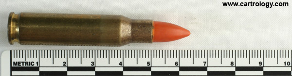 7.62mm NATO Ball (Reduced Range)  Belgium ⊕ FN-72 profile view.