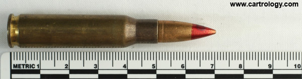 7.62mm NATO Tracer L78 Belgium ⊕ FN 63 profile view.