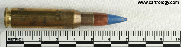 7.62mm NATO Ball  Austria HP 7.62x51 83 profile view.