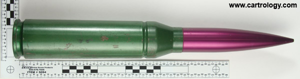 35 x 228mm Oerlikon Dummy  Switzerland OE 77 profile view.