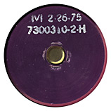 30 x 173mm GAU-8/A TP PGU-15/B United States (white ink) IVI 2-26-75 7300310-2-H head view.