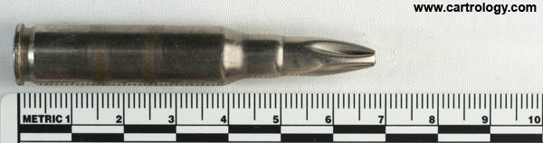 7.62mm NATO Dummy  Belgium ⊕ FN 65 profile view.