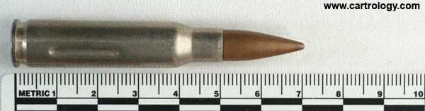 7.62mm NATO Dummy  Belgium ⊕ FN 62 profile view.