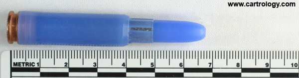 7.62mm NATO Plastic Training  West Germany DAG 7.62x51 profile view.