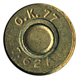7.62mm NATO Ball M80 India O.K. 77 7.62A head view.
