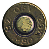 7.62mm NATO Ball M80 India OFV 82 M80 7.62 head view.