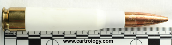 .50 BMG Dummy  United States L C 9 1 profile view.