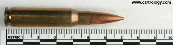 7.62mm NATO Ball R1M1 South Africa WA 80 7.62 R1M1 profile view.