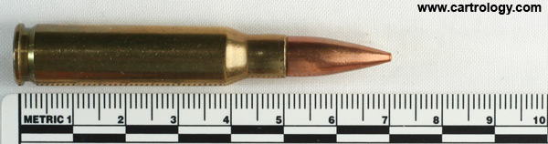7.62mm NATO Ball  Unknown HE 7.62 profile view.