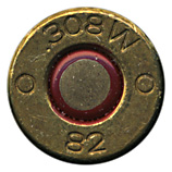 7.62mm NATO Ball  Czechoslovakia .308W O 82 O head view.