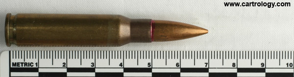 7.62mm NATO Ball  Unknown  profile view.