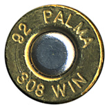 7.62mm NATO Ball (Match)  United States 92 PALMA 308 WIN head view.