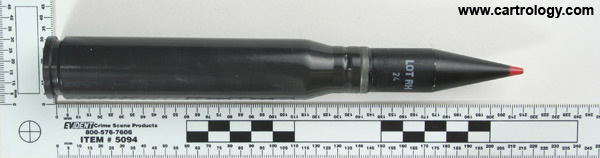 20 x 139mm HS820 API-T M601 West Germany M 187 LOT RH 42 (on primer assembly) M103 LOT RH-86 profile view.