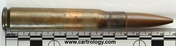 .50 BMG Ball M2 United States S L 43 profile view.