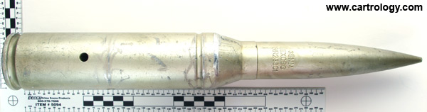 35 x 228mm Oerlikon Dummy NR233C1 Netherlands EMZ 92 profile view.