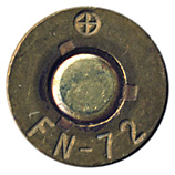 7.62mm NATO Tracer  Belgium ⊕ FN-72 head view.