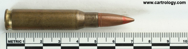 7.62mm NATO Tracer  Belgium ⊕ FN-72 profile view.