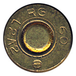 7.62mm NATO Ball L2A2 United Kingdom ⊕ 60 RG L2A2 head view.