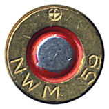 7.62mm NATO Ball  Netherlands ⊕ NWM 59 head view.
