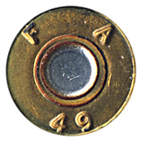 7.62mm pre-NATO Intermediate Case Tracer  United States F A 49 head view.