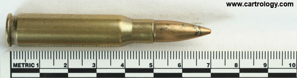 7.62mm NATO Dummy  Israel  1-72 ת צ profile view.