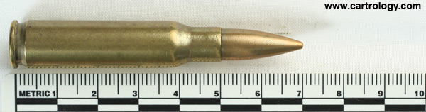 7.62mm NATO Dummy  Israel  2-72 ת צ profile view.