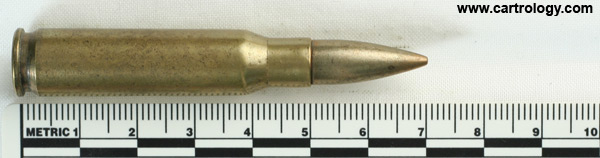 7.62mm NATO Dummy  Israel  1-74 ת צ profile view.