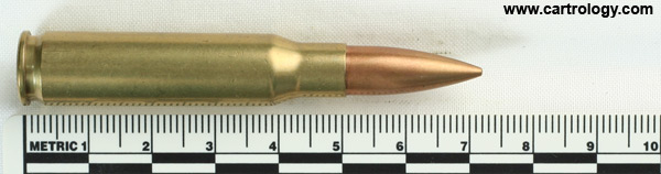 7.62mm NATO Ball (Match)  United States FA 58 MATCH profile view.