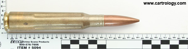 12.7 x 108mm Dummy  Soviet Union * 188 * 70 profile view.