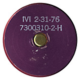 30 x 173mm GAU-8/A Afterbody Drag TP-T  United States (white ink) IVI 2-31-76 7300310-2-H head view.