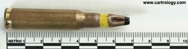 7.62mm NATO Grenade Blank  Spain 7.62x51 85 SB-T profile view.