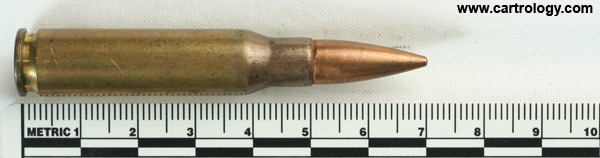 7.62mm NATO Ball M80 United States ⊕ RA 65 profile view.