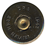 20 x 110mm HS Dummy M21A1B1 United States DPS 1943 20MM M21A1B1 head view.