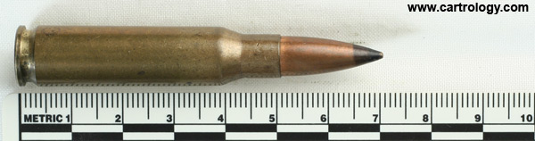 7.62mm NATO AP  Portugal ⊕ FNM-1-72 profile view.