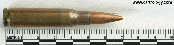 7.62mm NATO Ball M80 India KF 7.62A 77 profile view.