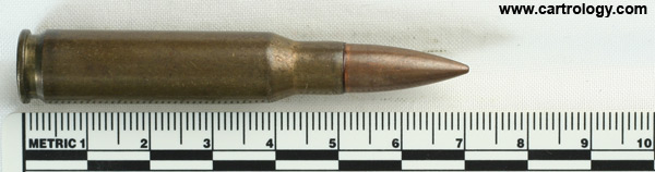 7.62mm NATO Ball MK1 South Africa SAM 62 MK.1 7.62 profile view.
