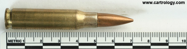 7.62mm NATO Ball  Paraguay 7.62x51 79-MDRP profile view.