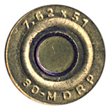 7.62mm NATO Ball  Paraguay 7.62x51 80-MDRP head view.