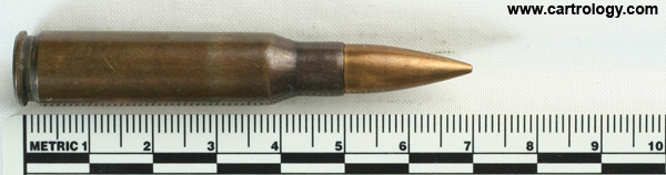 7.62mm NATO Ball  Sweden SM 6 NATO 2 profile view.