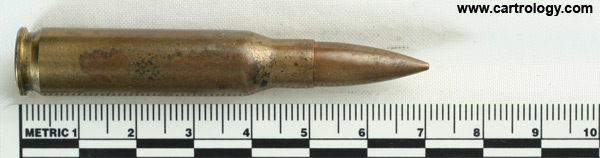 7.62mm NATO Ball  Portugal ASC 71-3 profile view.