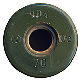 20 x 128mm Oerlikon TP  Switzerland 904 Oe 70 (PSW) head view.