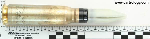 20 x 102mm APDS MK 149 MOD 4 United States  profile view.