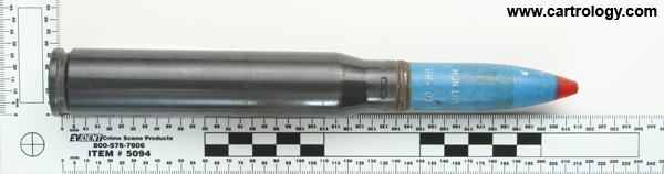 20 x 139mm HS820 TP-T DM48A1 West Germany 20x139 DM1A1 LOS RH -016 (on primer assembly) DM 64 LOS RH-939 profile view.
