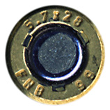 5.7 x 28mm P90 Ball (Subsonic) SB193 Belgium 5.7x28 FNB 99 head view.